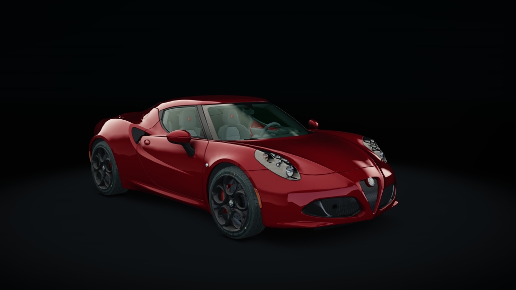Alfa Romeo 4C, skin red_black_rims
