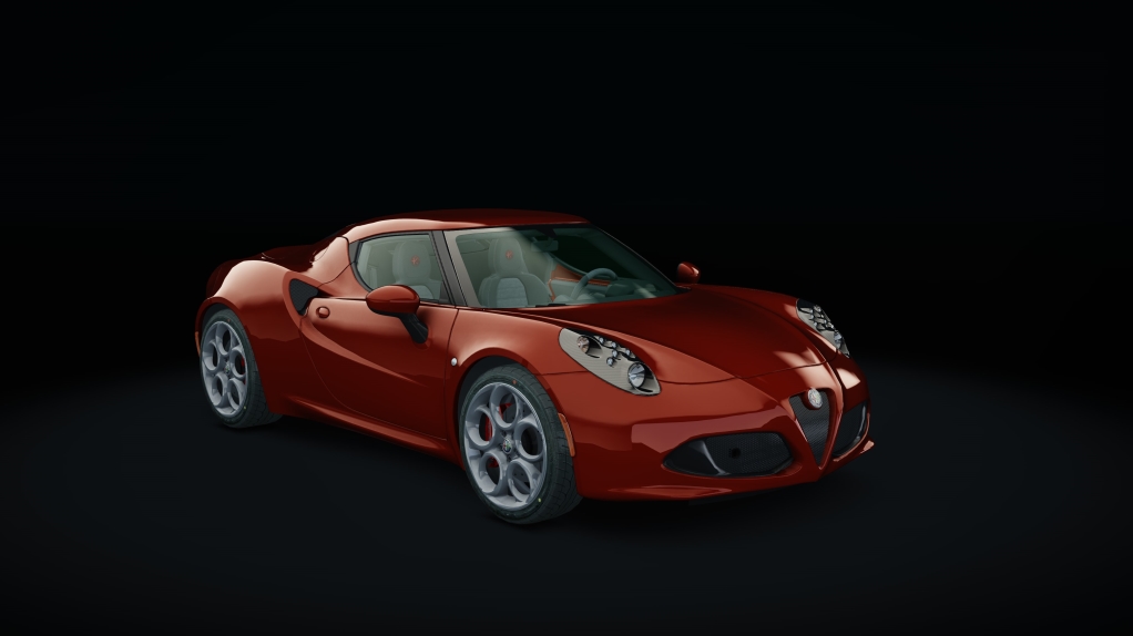 Alfa Romeo 4C, skin rosso_alfa_pastel