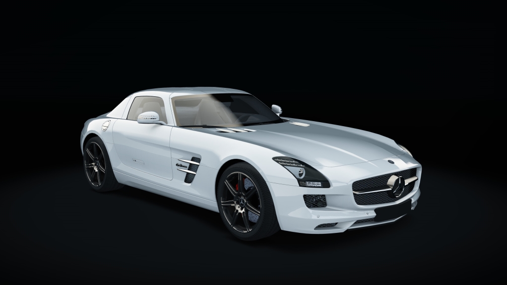 Mercedes SLS AMG, skin Mystic_White_designo